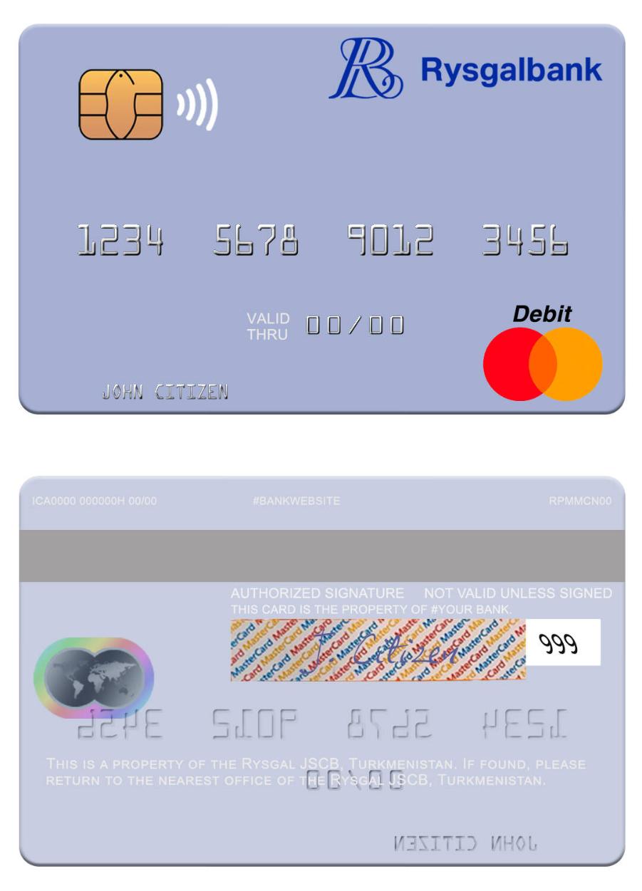 Turkmenistan Rysgal JSCB mastercard
